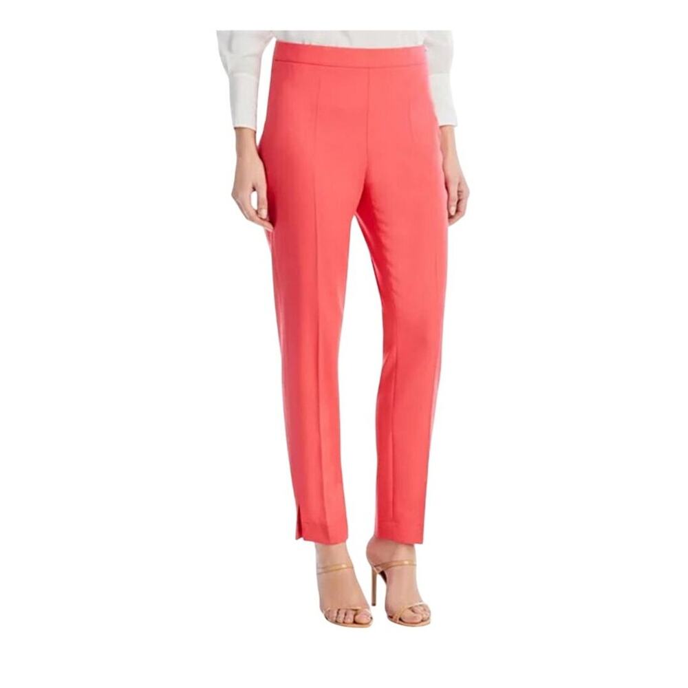 BOSS Hugo Boss pants Tiluna slim side zip trousers orange size 12